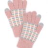 Color-Blocked Smart Winter Gloves – 100% Polyester