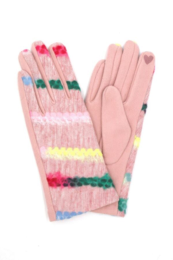 Smart-Touch Gloves – Multicolor Yarn Pattern