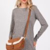 Faux Fur-Trim Crossbody Bag with Adjustable Strap
