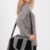 Fleece-Trim Tote & Convertible Crossbody Bag