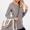 Fleece-Trim Tote & Convertible Crossbody Bag