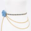 Floral Double-Layer Metal Chain Belt – 46″ Length