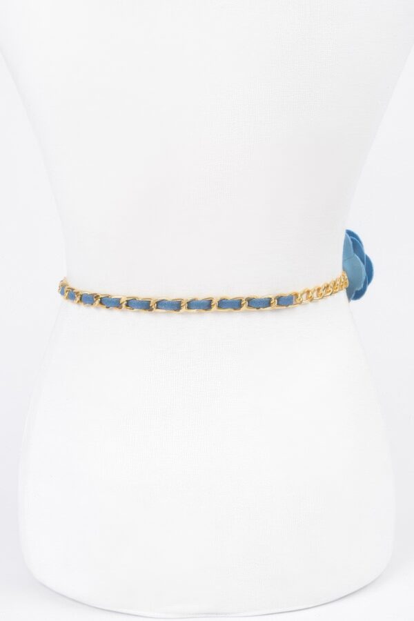 Floral Double-Layer Metal Chain Belt – 46″ Length