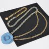 Floral Double-Layer Metal Chain Belt – 46″ Length