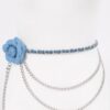 Floral Double-Layer Metal Chain Belt – 46″ Length