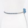 Floral Double-Layer Metal Chain Belt – 46″ Length
