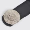 Lion-Head Buckle Elastic Waist Belt – Gold Medallion