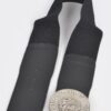 Lion-Head Buckle Elastic Waist Belt – Gold Medallion