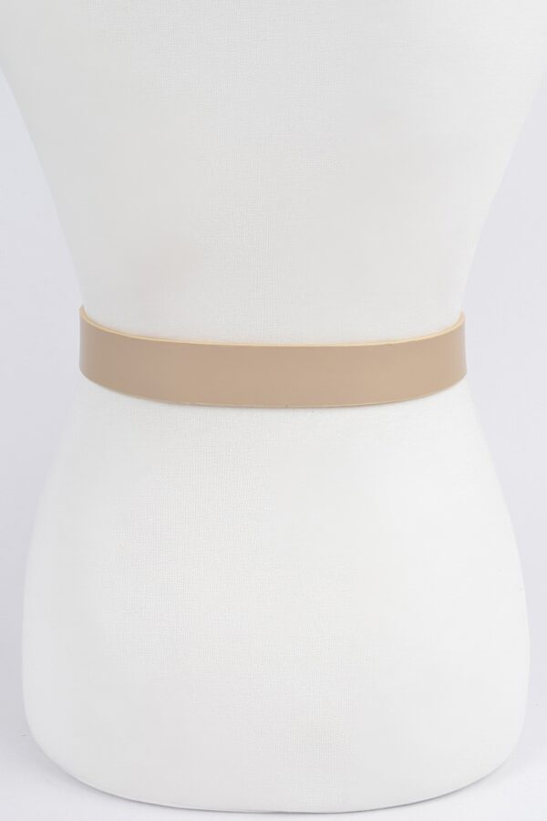 Braided Embossed Belt with Double Round Buckles
