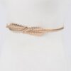 Double-Leaf Closure Metal Waist Belt