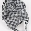 Checkerboard Woven Poly Tote – Slim Graphic Bag
