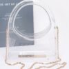 Clear Acrylic Clutch with Detachable Chain