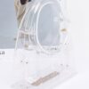 Clear Acrylic Clutch with Detachable Chain
