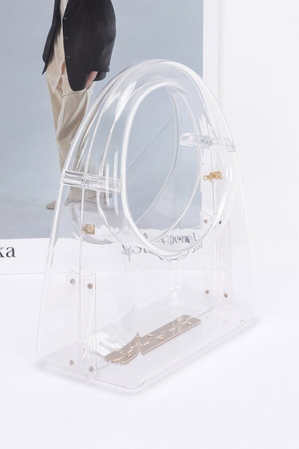 Clear Acrylic Clutch with Detachable Chain