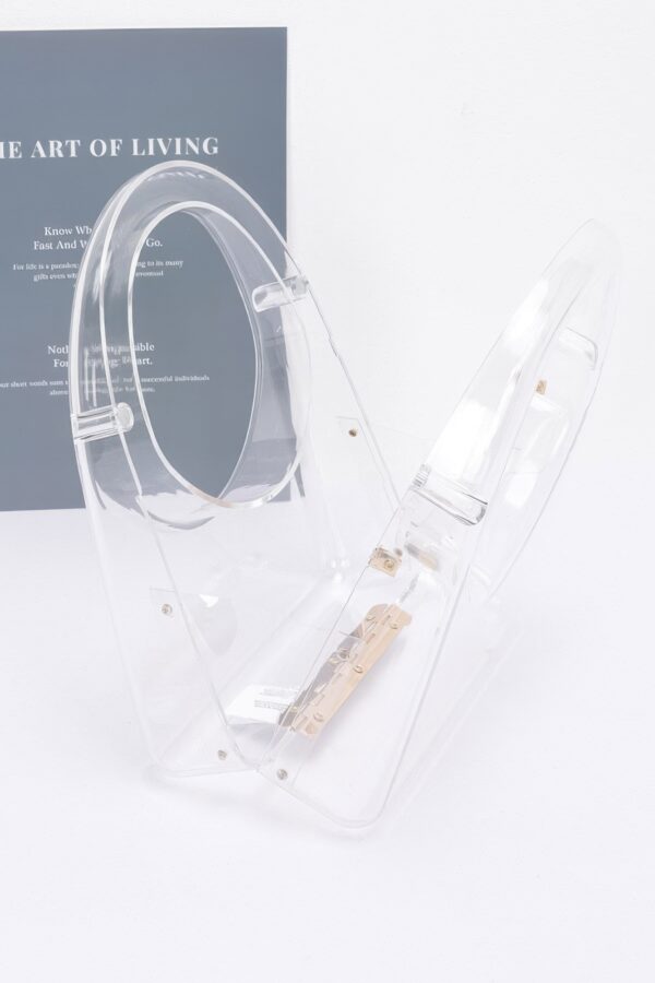 Clear Acrylic Clutch with Detachable Chain