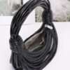 Faux Leather Hobo Bag with Rope Handle – Slouchy Mini