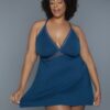 Hailee Babydoll Slip – Lace Trim & Crisscross Straps