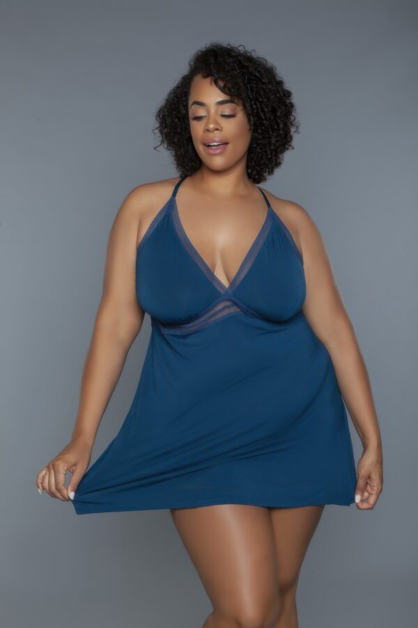 Hailee Babydoll Slip – Lace Trim & Crisscross Straps
