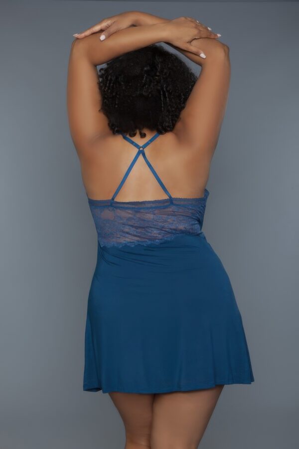 Hailee Babydoll Slip – Lace Trim & Crisscross Straps