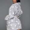 Kaylee Plush Robe – Star Print