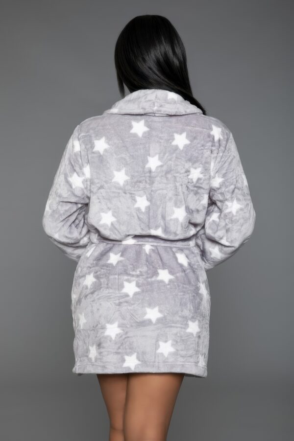 Kaylee Plush Robe – Star Print