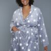 Kaylee Plush Robe – Star Print