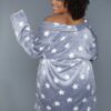 Kaylee Plush Robe – Star Print