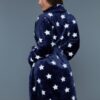 Kaylee Plush Robe – Star Print