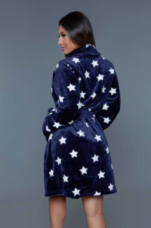 Kaylee Plush Robe – Star Print