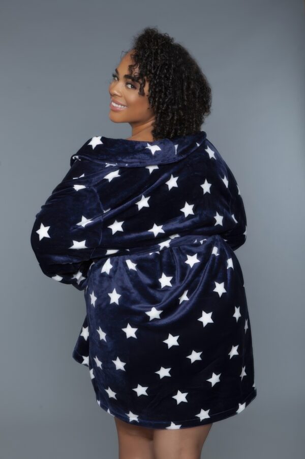 Kaylee Plush Robe – Star Print