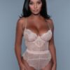 Bettany Lace Underwire Bodysuit with Keyhole Back