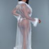 Marabou Robe – Full-Length with Faux Fur Trim