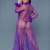 Marabou Robe – Full-Length with Faux Fur Trim