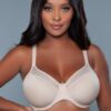 Kristy Seamless Full-Coverage Bra with Mesh Panels