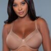 Kristy Seamless Full-Coverage Bra with Mesh Panels