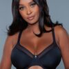 Kristy Seamless Full-Coverage Bra with Mesh Panels