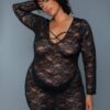 Lynn Lace Chemise with Crisscross Straps