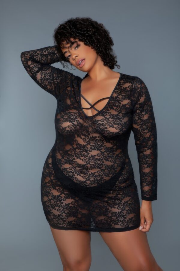 Lynn Lace Chemise with Crisscross Straps