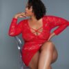 Lynn Lace Chemise with Crisscross Straps