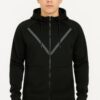 Full-Zip Hoodie – 65/35 Cotton-Poly Waist-Length