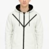 Full-Zip Hoodie – 65/35 Cotton-Poly Waist-Length
