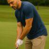 Curved-Hem Athletic Sports T-Shirt