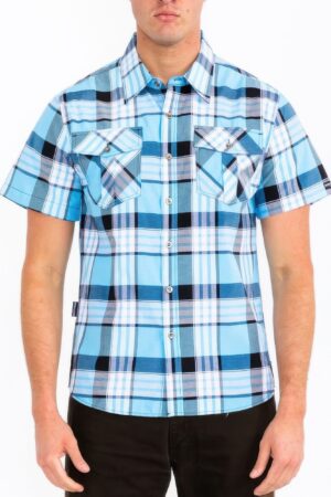 Men’s Checkered Two-Pocket Shirt – Regular Fit