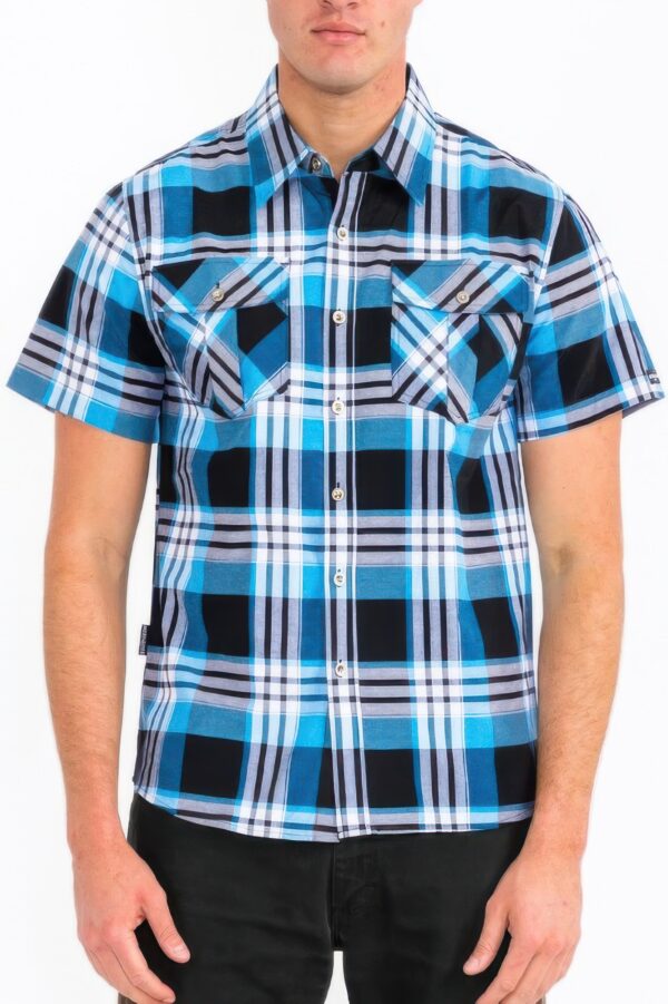Men’s Checkered Two-Pocket Shirt – Regular Fit