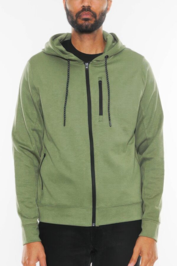 Solid Heathered Zip-Up Jacket – Men’s Everyday Layer