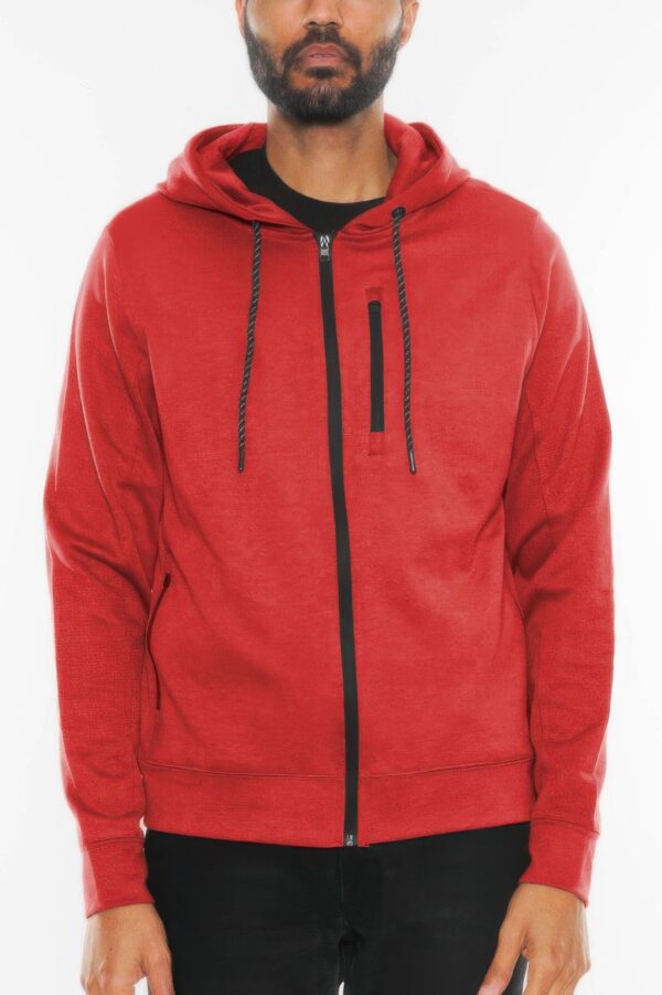 Solid Heathered Zip-Up Jacket – Men’s Everyday Layer