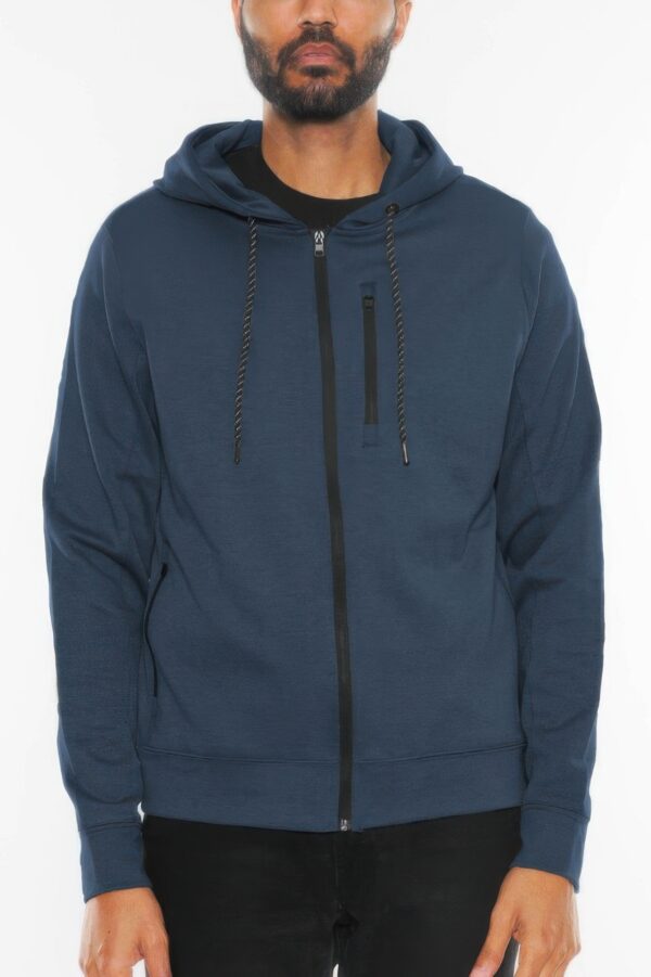 Solid Heathered Zip-Up Jacket – Men’s Everyday Layer