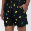 Avocado Print Swim Shorts – Quick-Dry Polyester