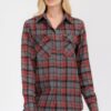 Oversized Plaid Flannel Shirt – Relaxed Boyfriend Fit