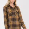 Oversized Plaid Flannel Shirt – Relaxed Boyfriend Fit
